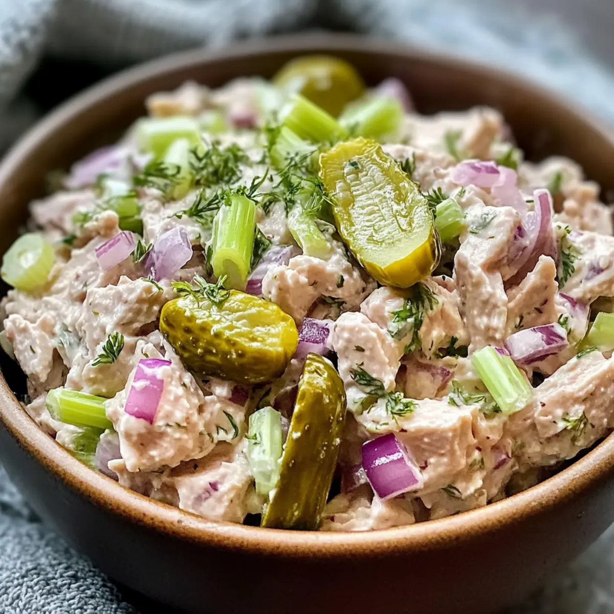 Dillgurken Thunfischsalat schnell und einfach zubereiten