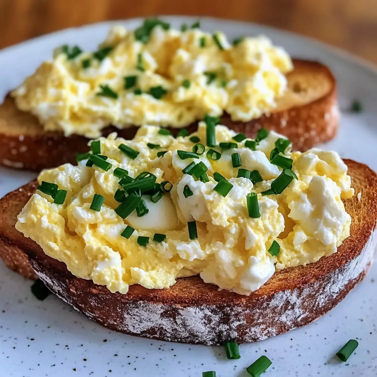 Ei und Ricotta-Toast in 10 Minuten genießen