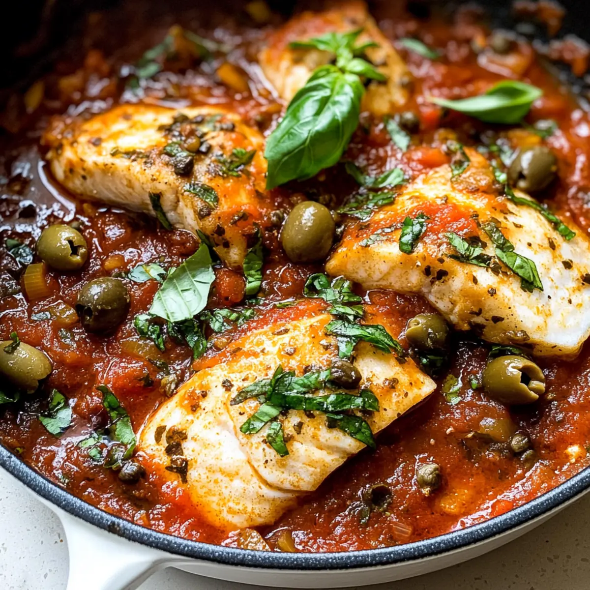 Fisch Puttanesca – Schnelles italienisches Abendessen