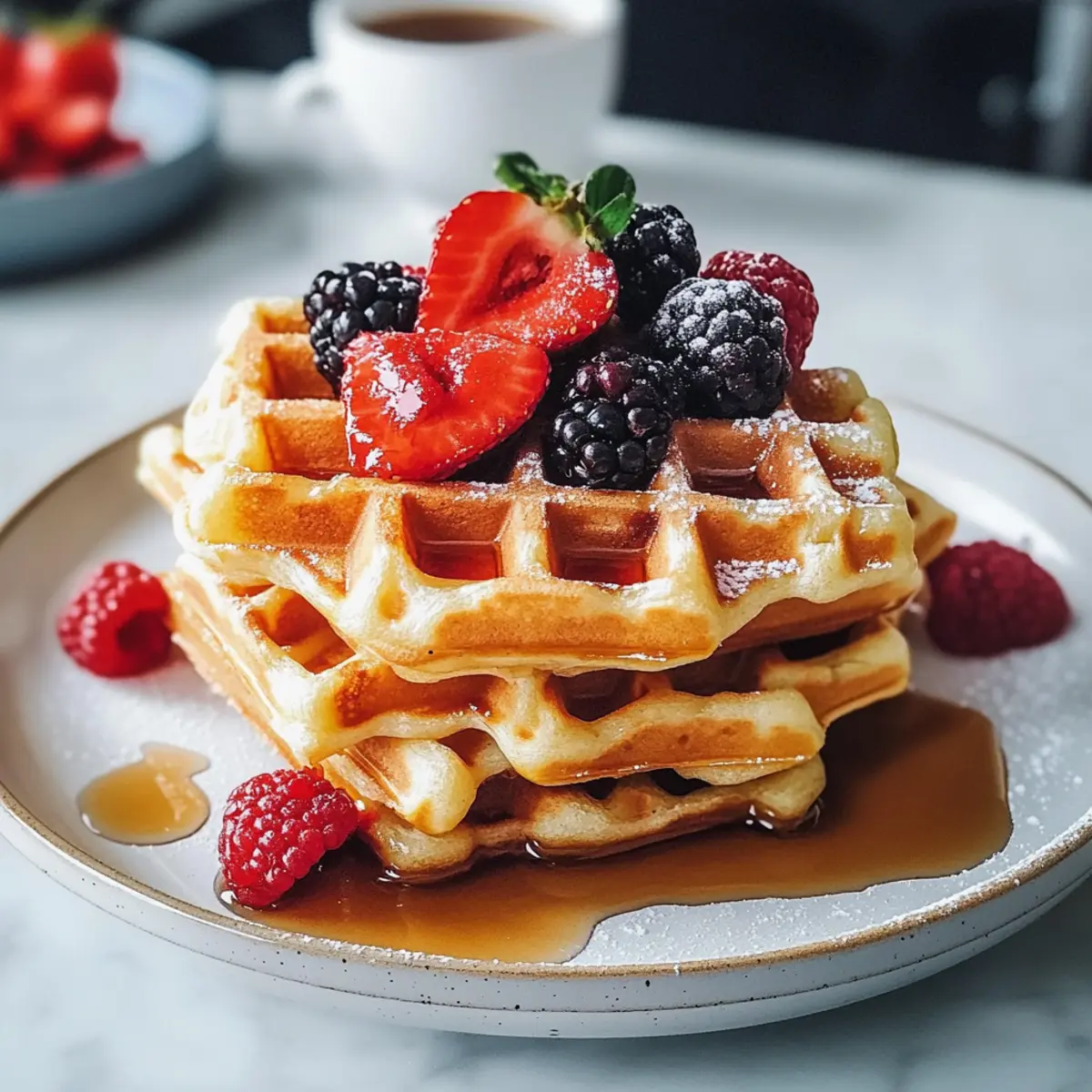 Flauschige schwedische vegane Waffeln für Alle
