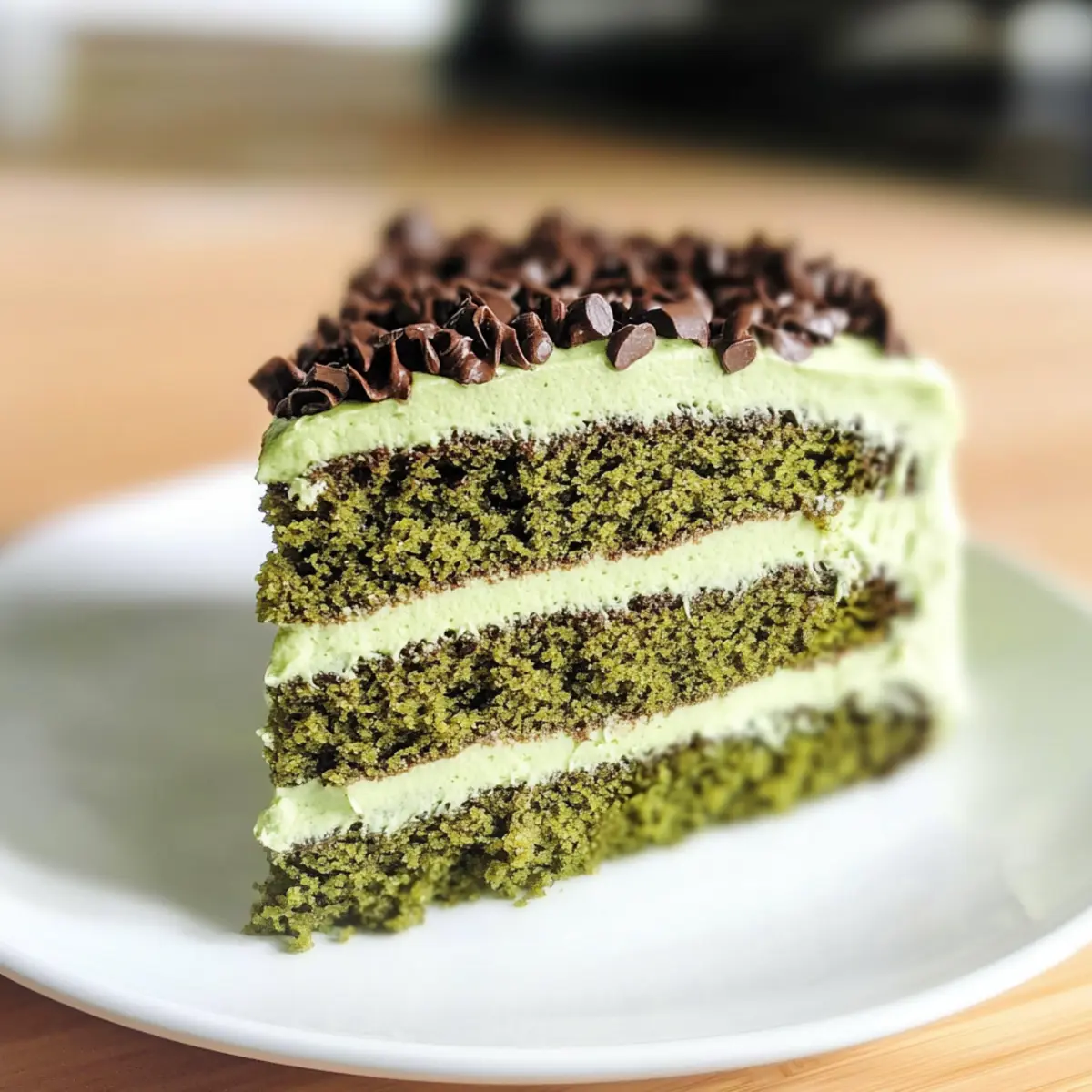 Grüner Samtkuchen für gesunde Genießer