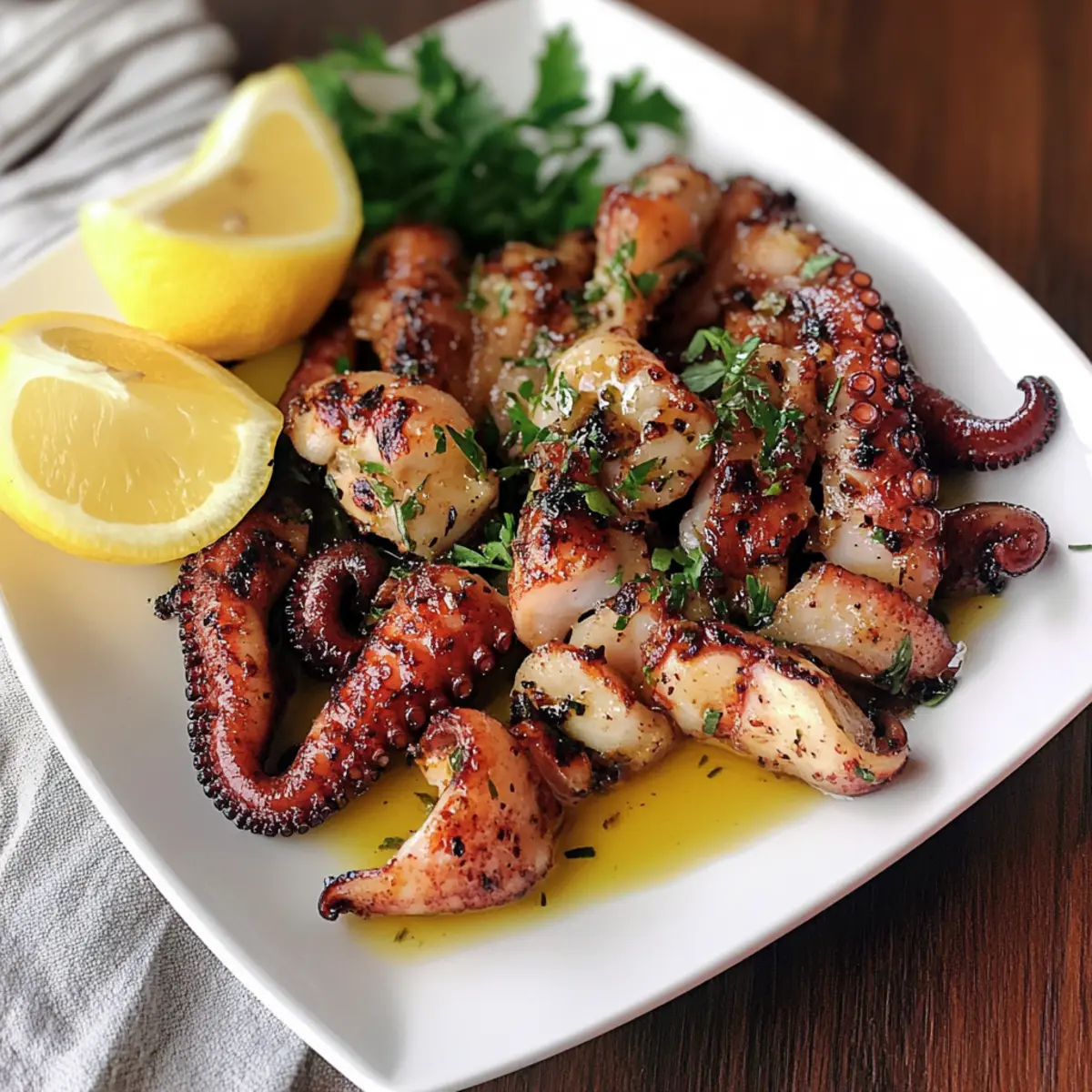 Gegrillter Oktopus im griechischen Stil ganz einfach