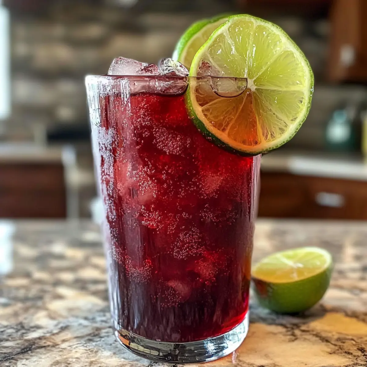 Hibiskus Ingwer Eistee für erfrischende Sommermomente