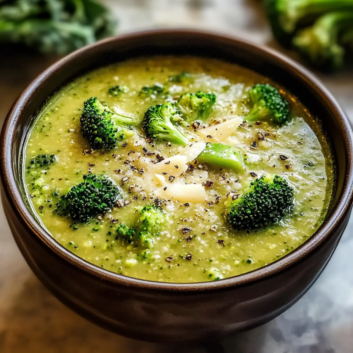 Schnelle Brokkolisuppe mit Knoblauch für die ganze Familie