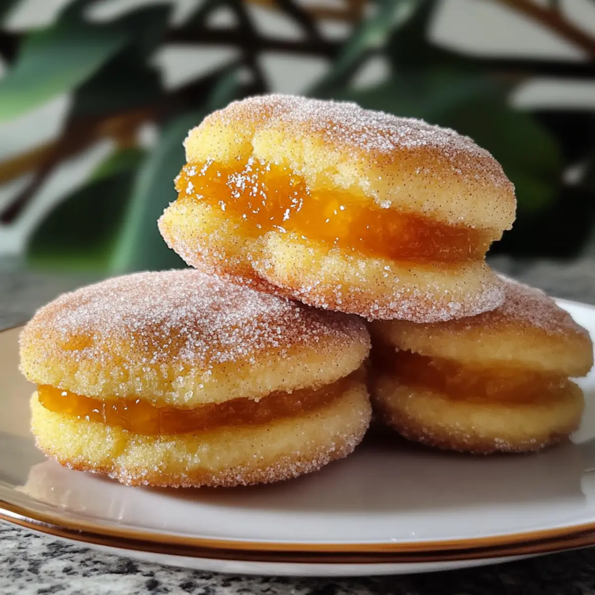 Italienische Pfirsichkekse mit fruchtiger Füllung