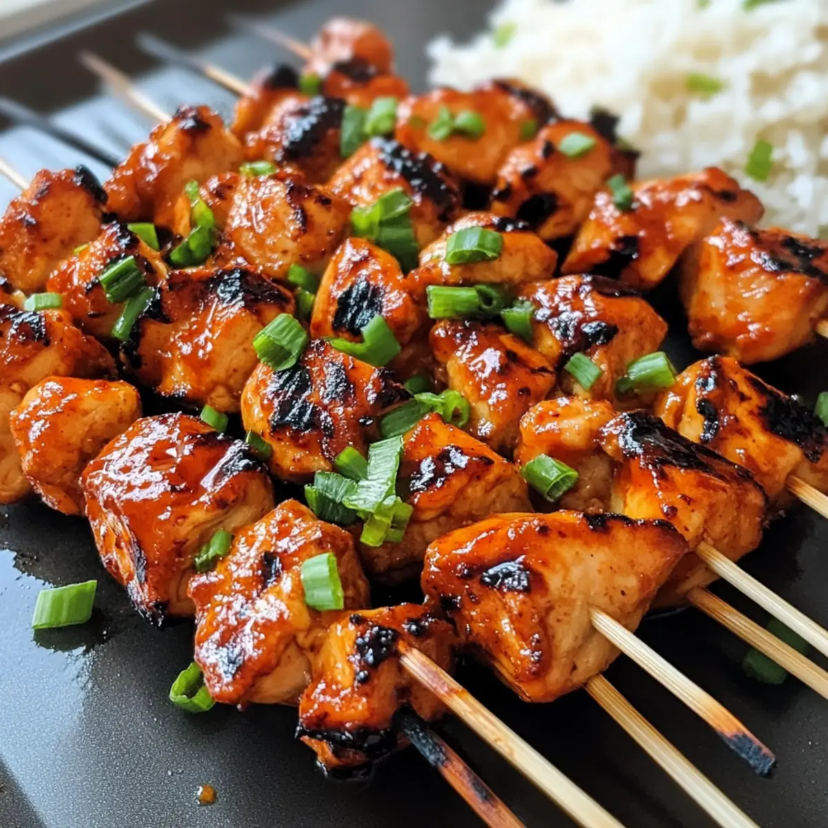 Koreanische Hähnchenspieße mit Gochujang Marinade