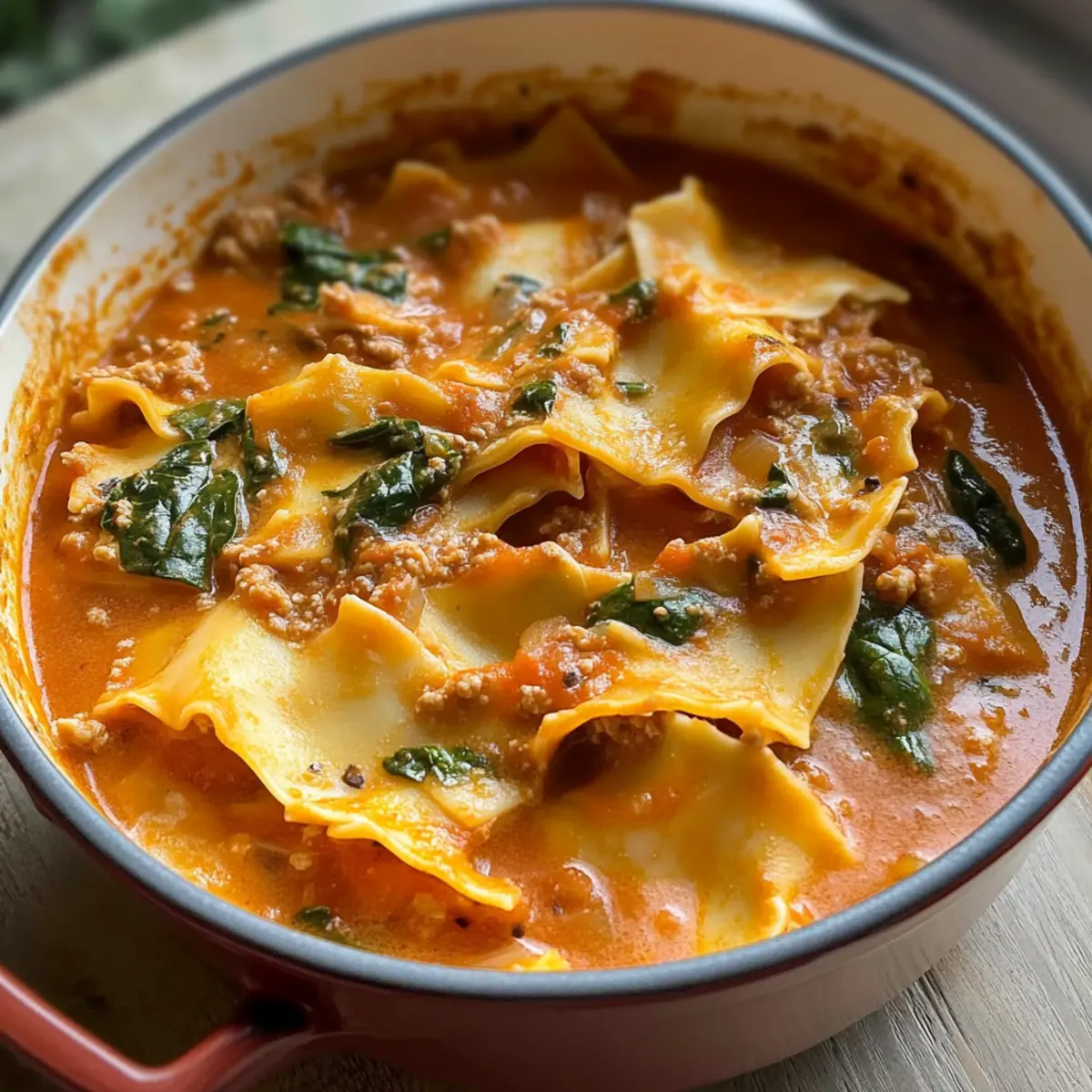 Lasagne Suppe für gemütliche Abende