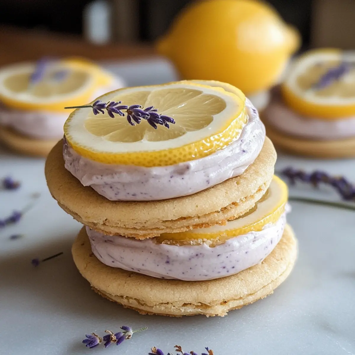Zitronen-Lavendel-Sandwich-Kekse für jeden Anlass