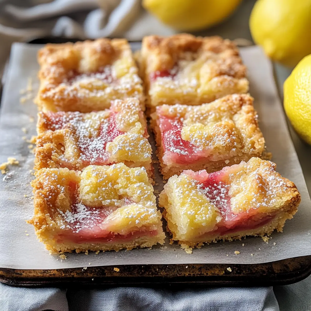 Zitronen-Rhabarber-Riegel für den perfekten Genuss