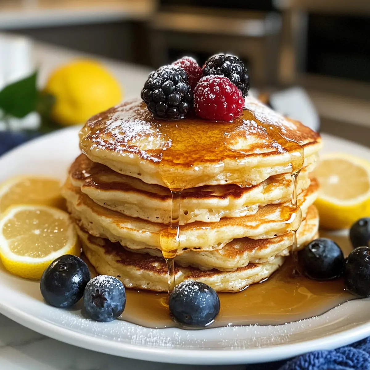 Zitronen-Ricotta-Pfannkuchen für perfektes Brunch-Feeling