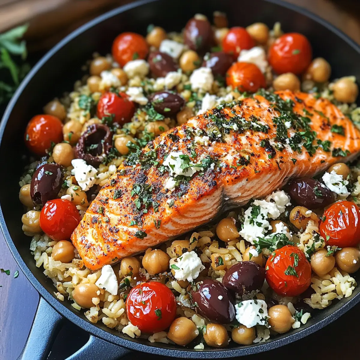 Mittelmeer-Lachs: Schnelles One-Pan Rezept