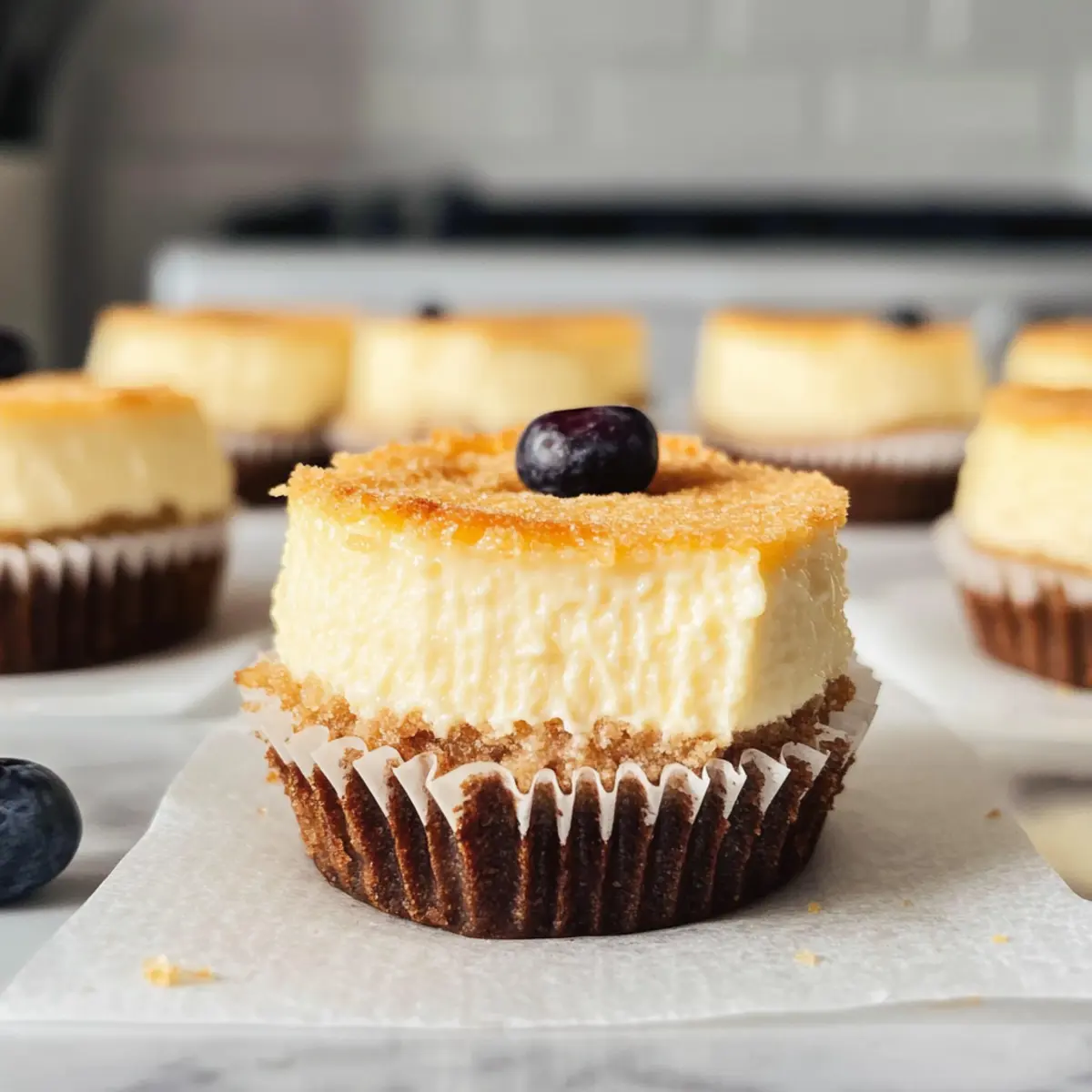 Mini-Protein-Käsekuchen für ein gesundes Dessert
