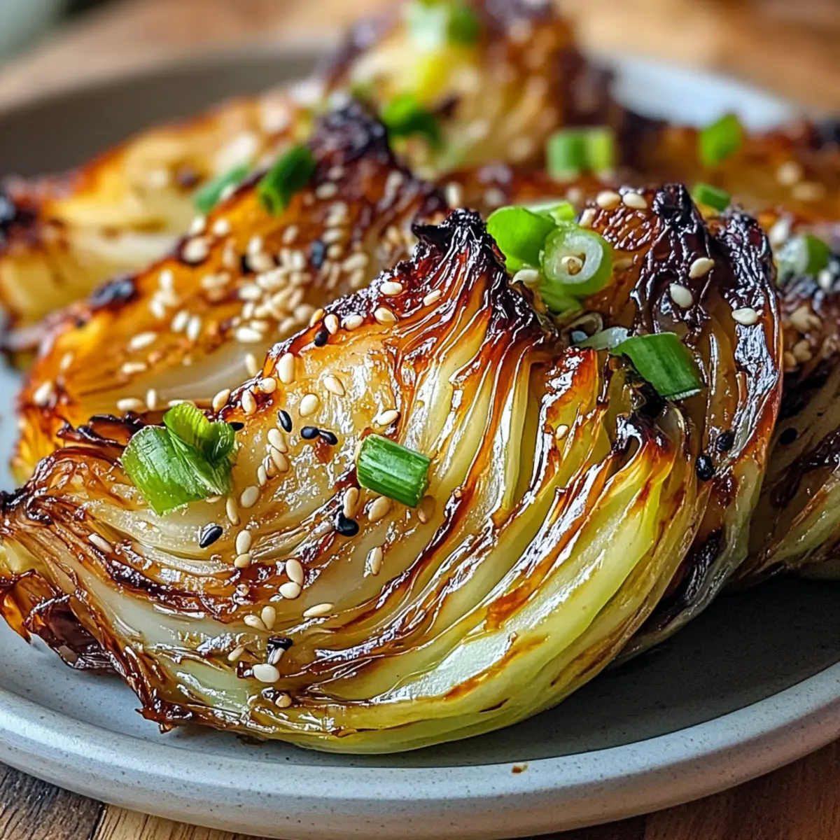 Miso-Butter-geröstete Kohlkeile für den perfekten Genuss
