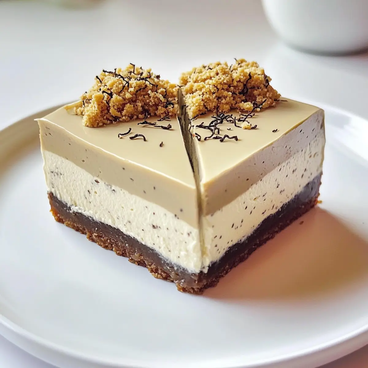 Keine-Backen Earl Grey Mousse Käsekuchen für Genießer