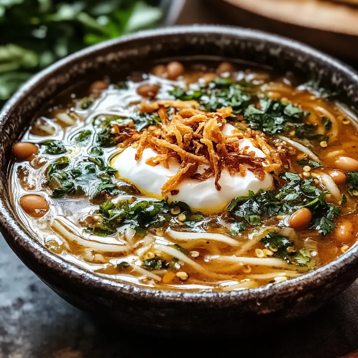 Persisches Nudelsuppen für herzhaften Genuss