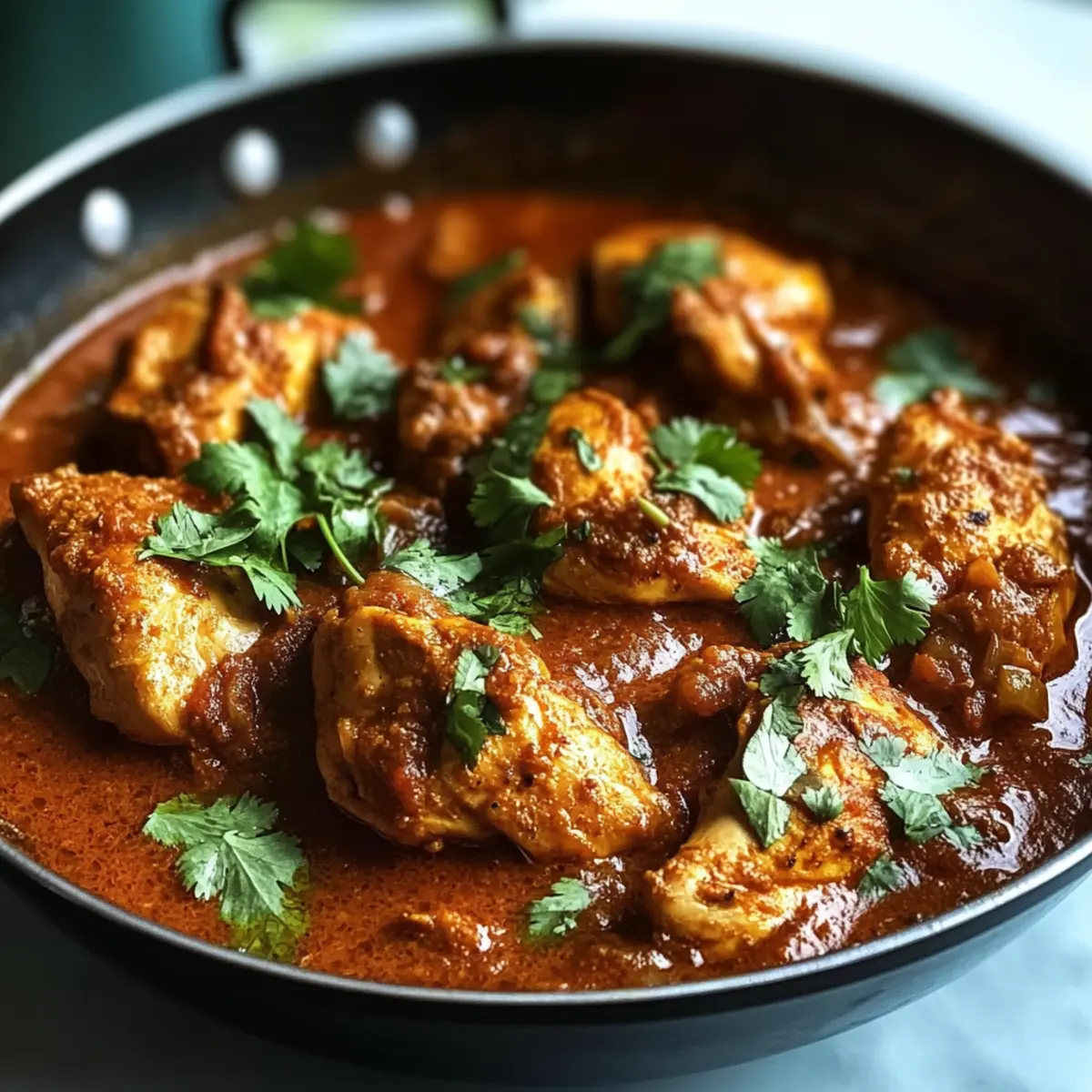 Herzhafter Hühnchen Bhuna für gemütliche Abende