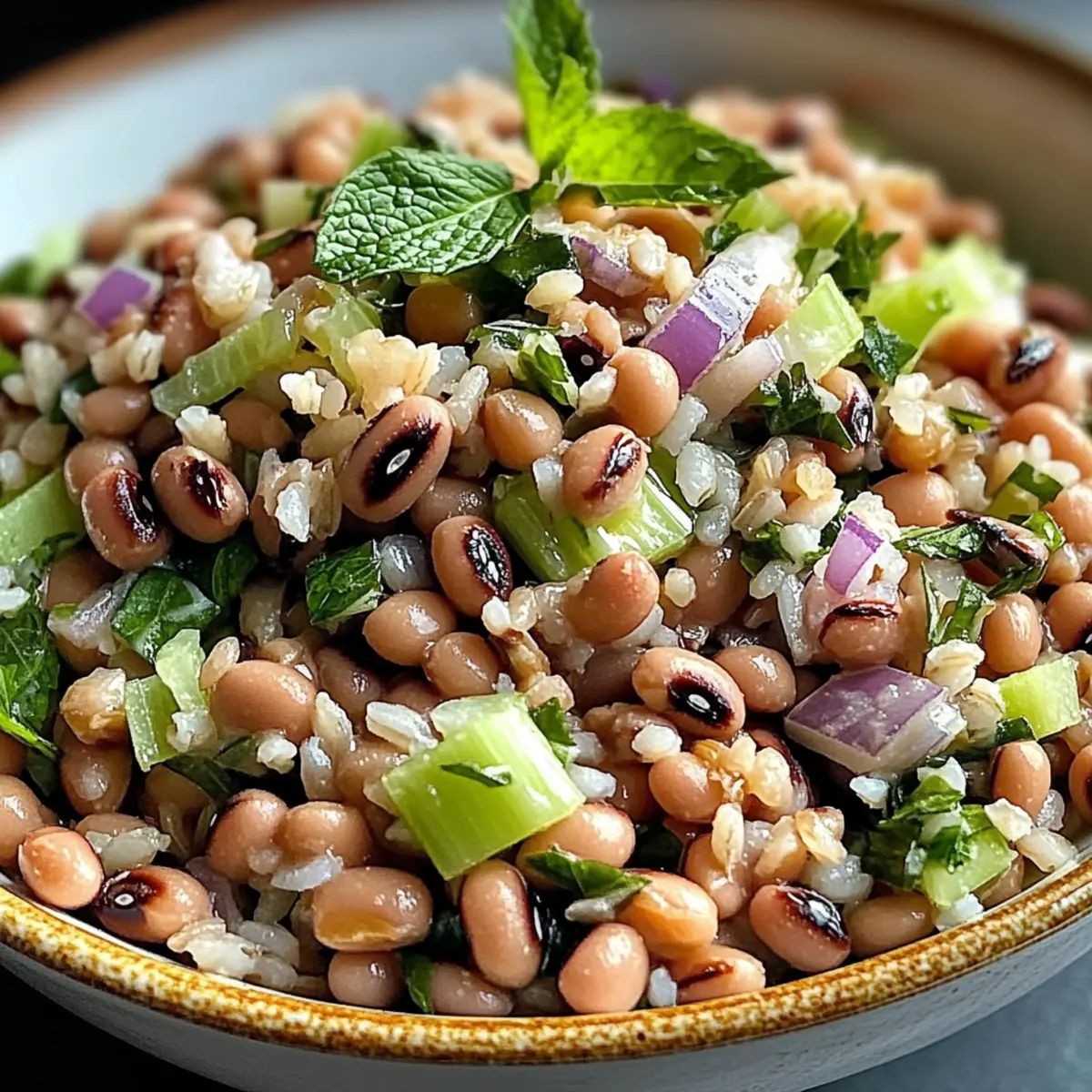 Südlicher Schwarzäugiger-Erbsen-Salat mit Zesty Dressing