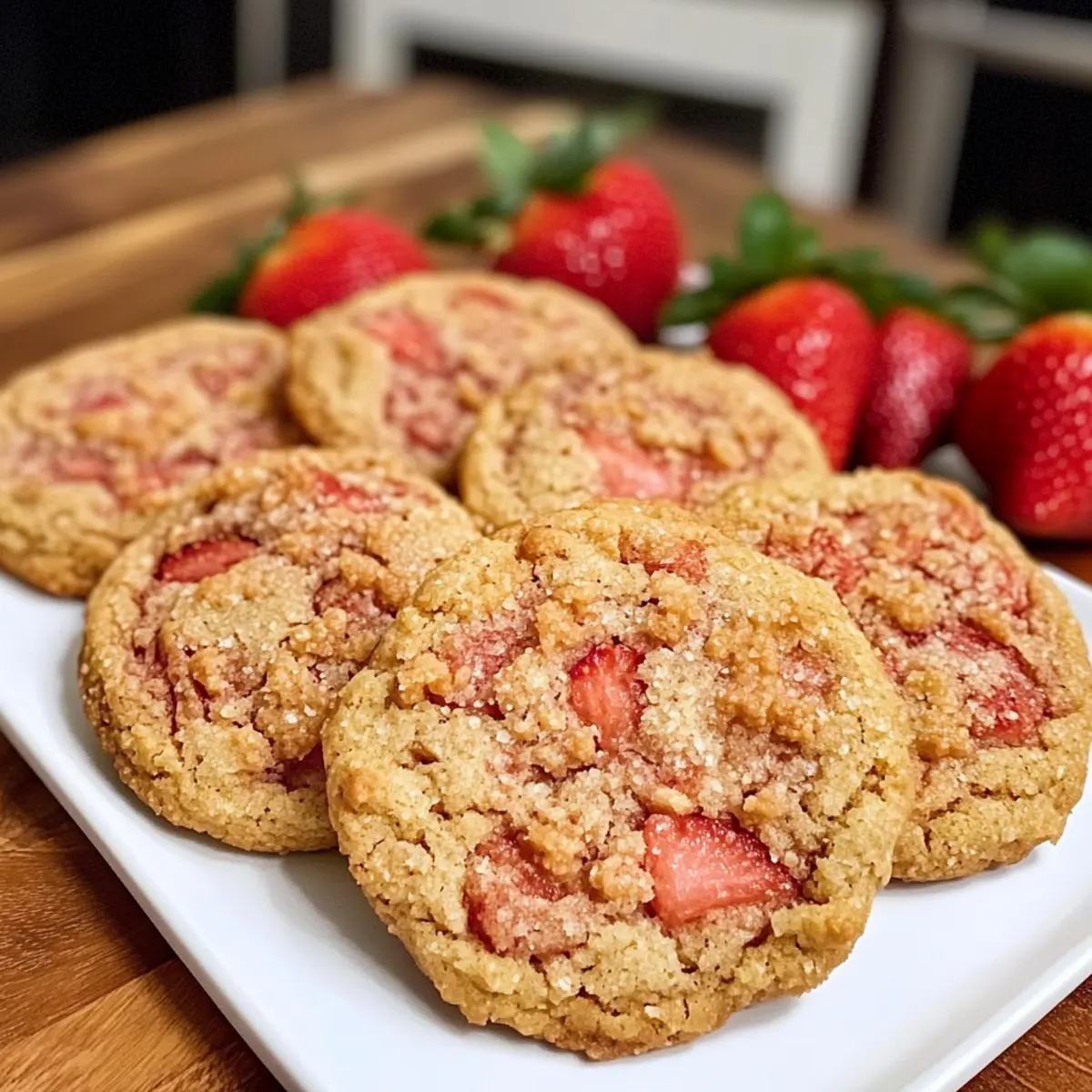 Erdbeere Crunch Kekse für den perfekten Snack
