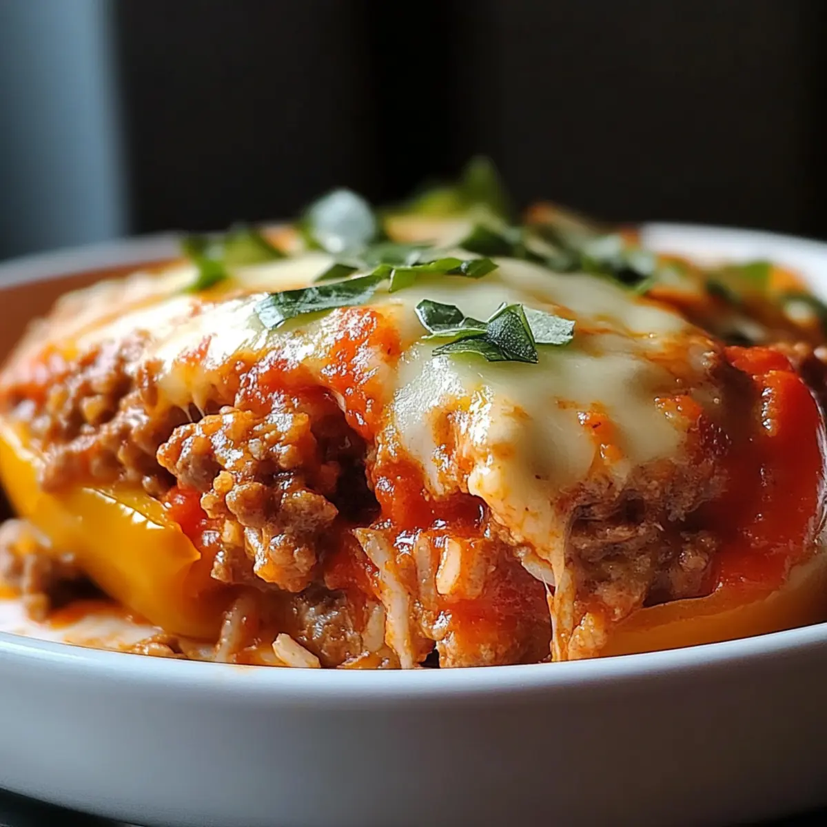 Gefüllte Paprika Auflauf für die ganze Familie