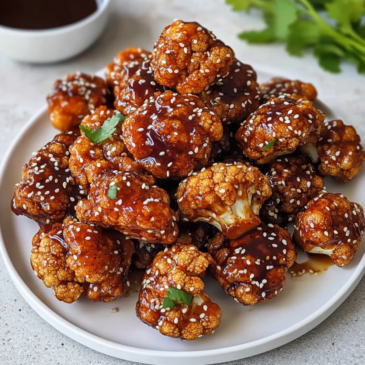 Teriyaki Blumenkohlflügel für den perfekten Snack