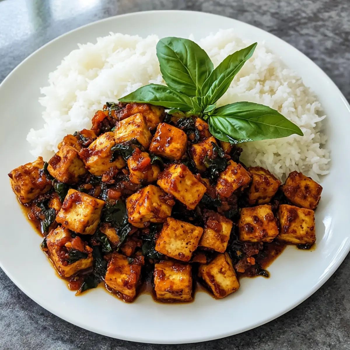 Thai-Basilikum-Tofu schnell und einfach zubereiten