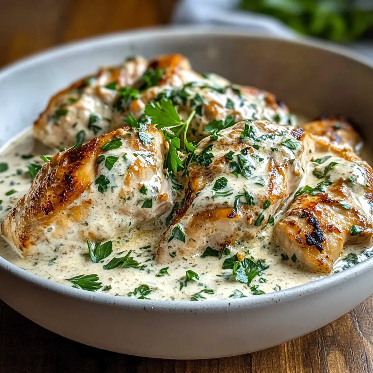 Türkisches Hühnchen mit cremiger weißer Sauce