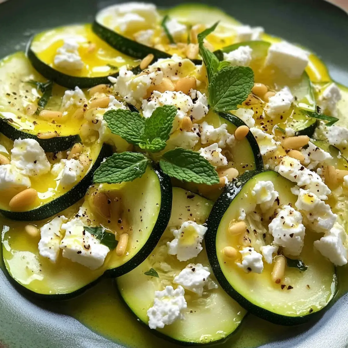 Zucchini-Carpaccio schnell und einfach genießen