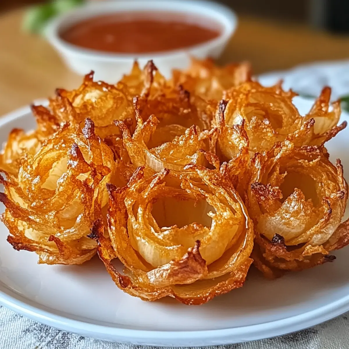 Luftfritteuse knusprige Mini-Blühzwiebeln leicht gemacht