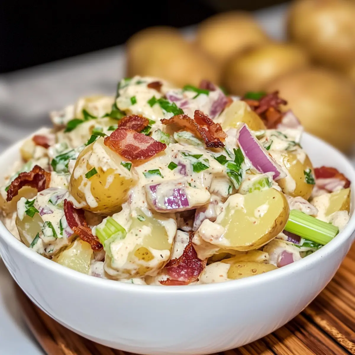 Caesar Kartoffelsalat für den perfekten Sommergenuss