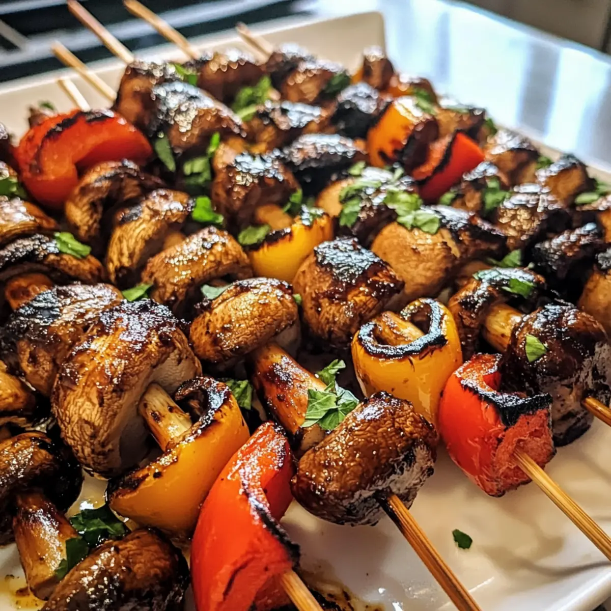 Champignon-Spieße für deinen Grillabend