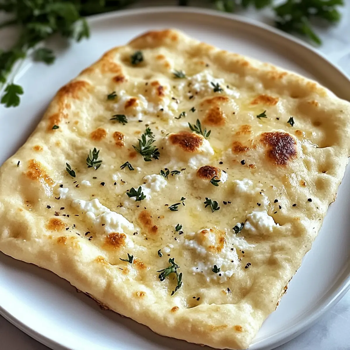 Hüttenkäse Fladenbrot – Einfach, Low-Carb und Glutenfrei
