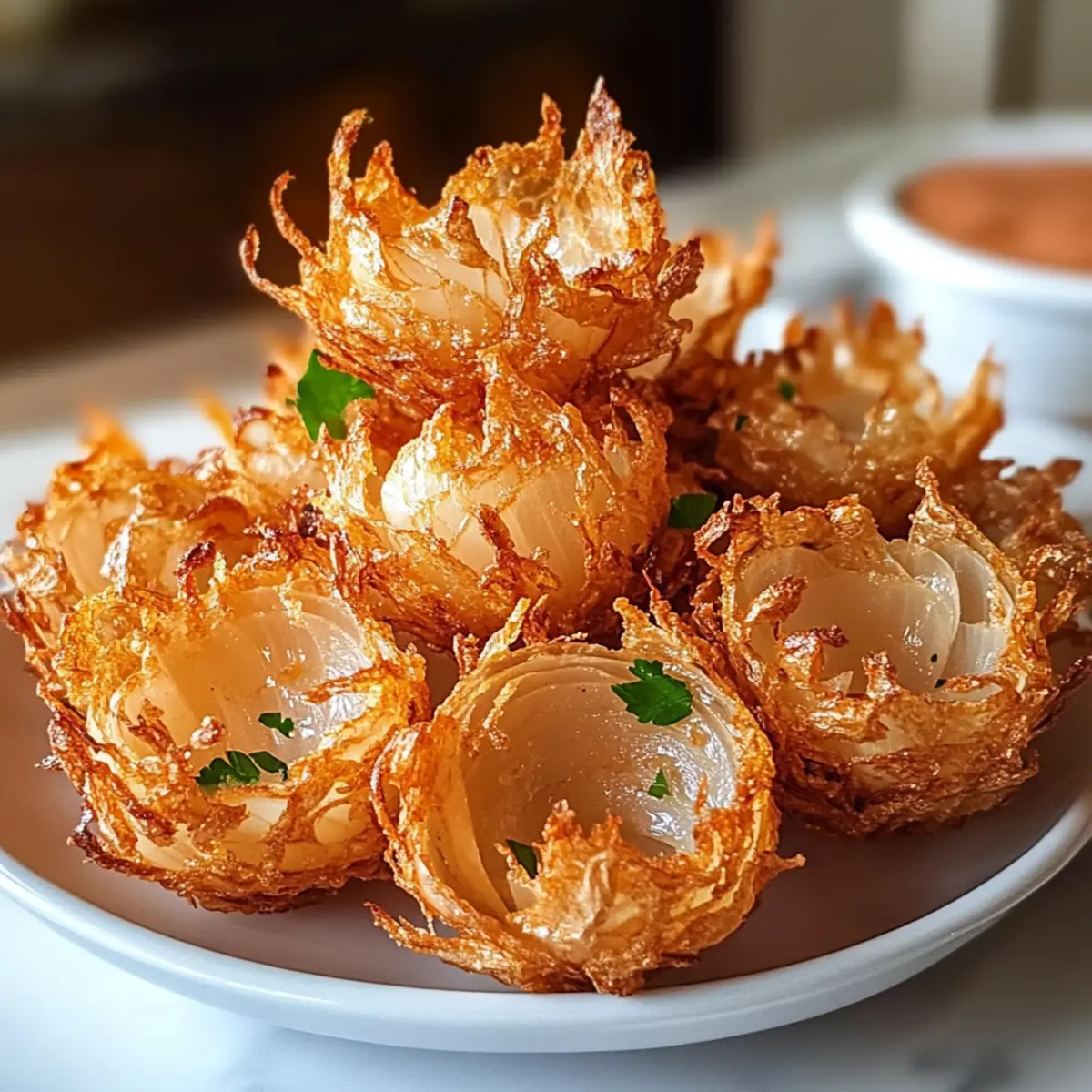 Knusprige Mini-Blühzwiebeln aus dem Airfryer