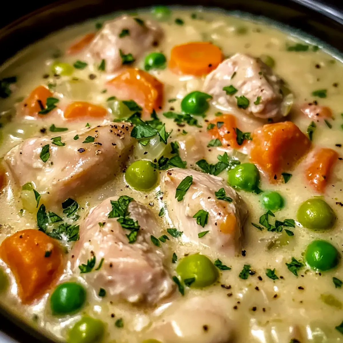 Crockpot Hähnchenoberschenkel Eintopf: Einfach und Cremig