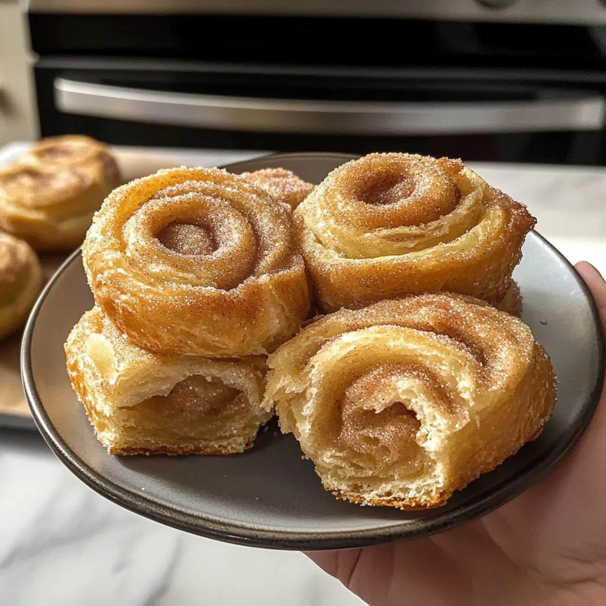 Cremige Cruffins mit Zimt und Zucker