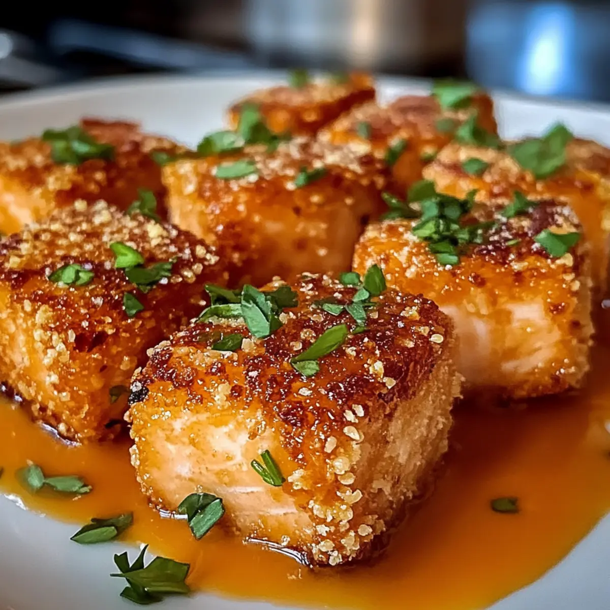 Knusprige Bang Bang Lachs Bissen für jeden Anlass