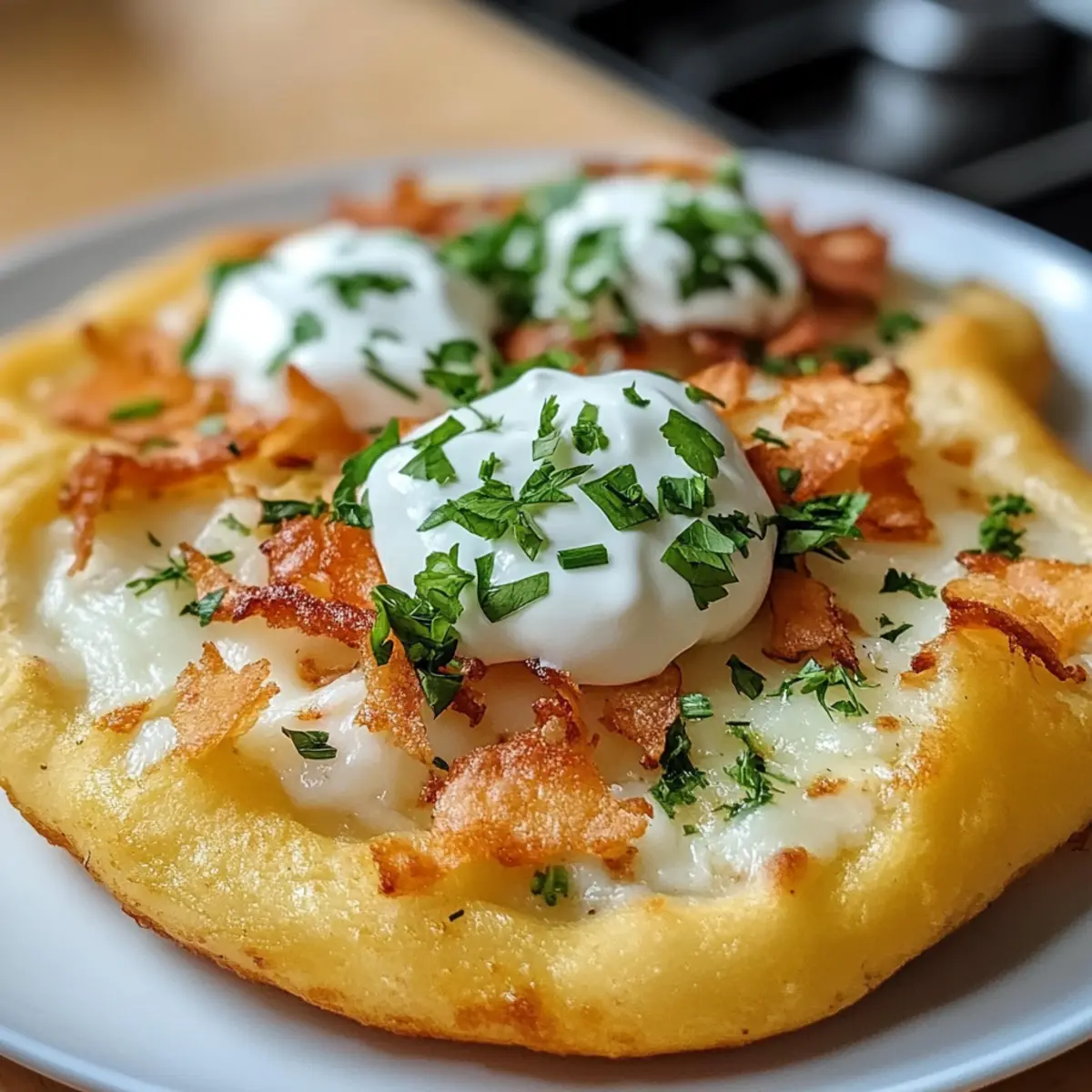 Knusprige Langos aus der Heißluftfritteuse genießen