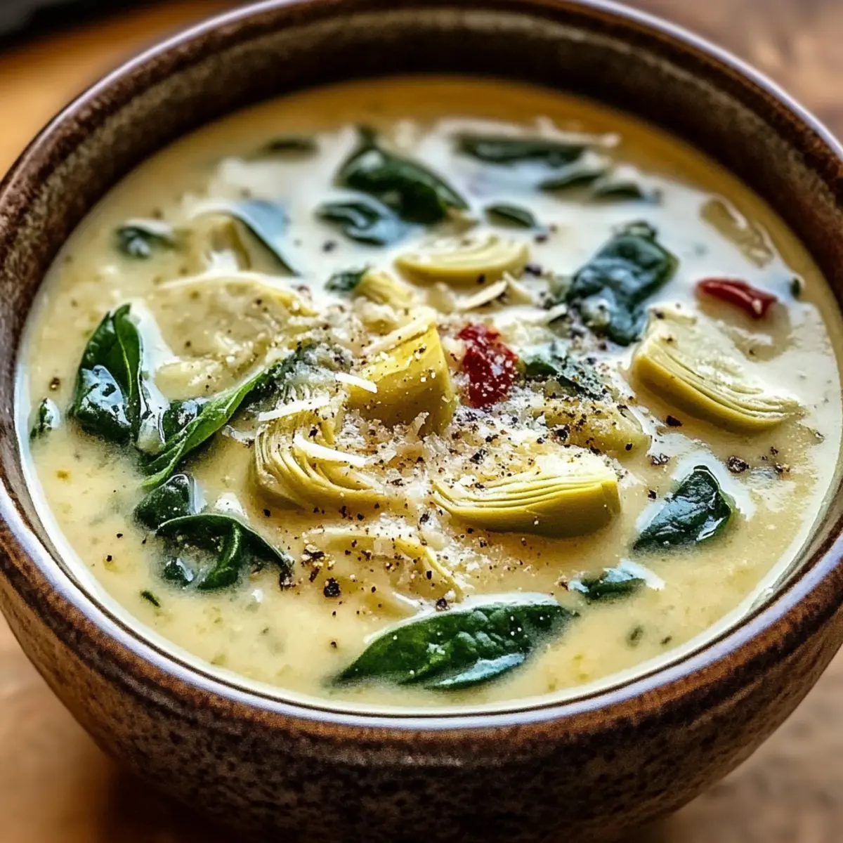 Zitronige toskanische Artischockensuppe für Soulfood