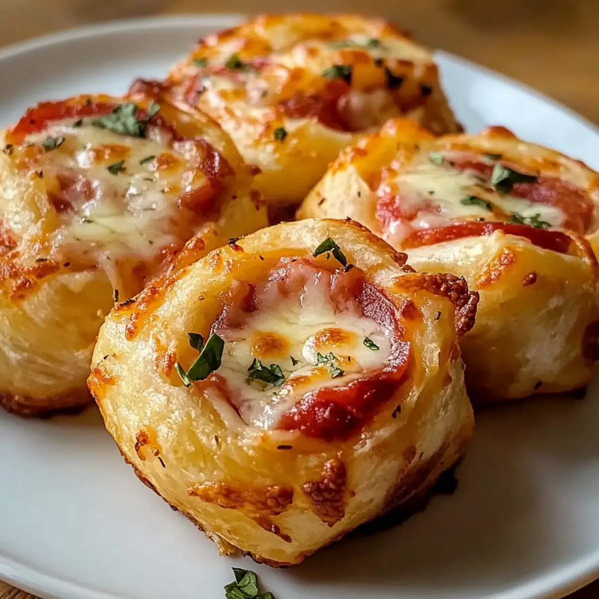 Niedrig Carb Pizzaschnecken für den perfekten Snack