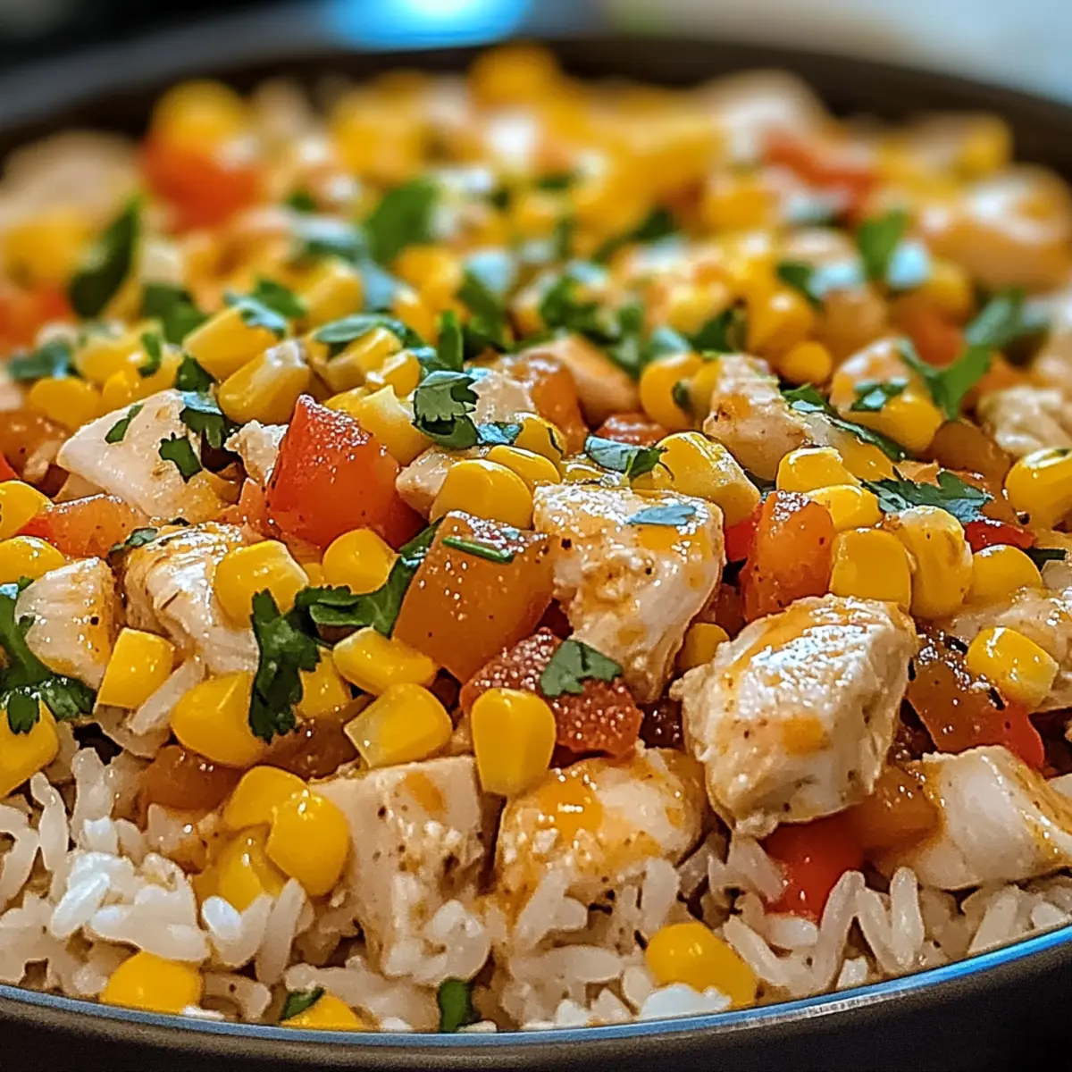 Ein-Topf Käse Südwest-Hühnchen & Reis in 45 Minuten