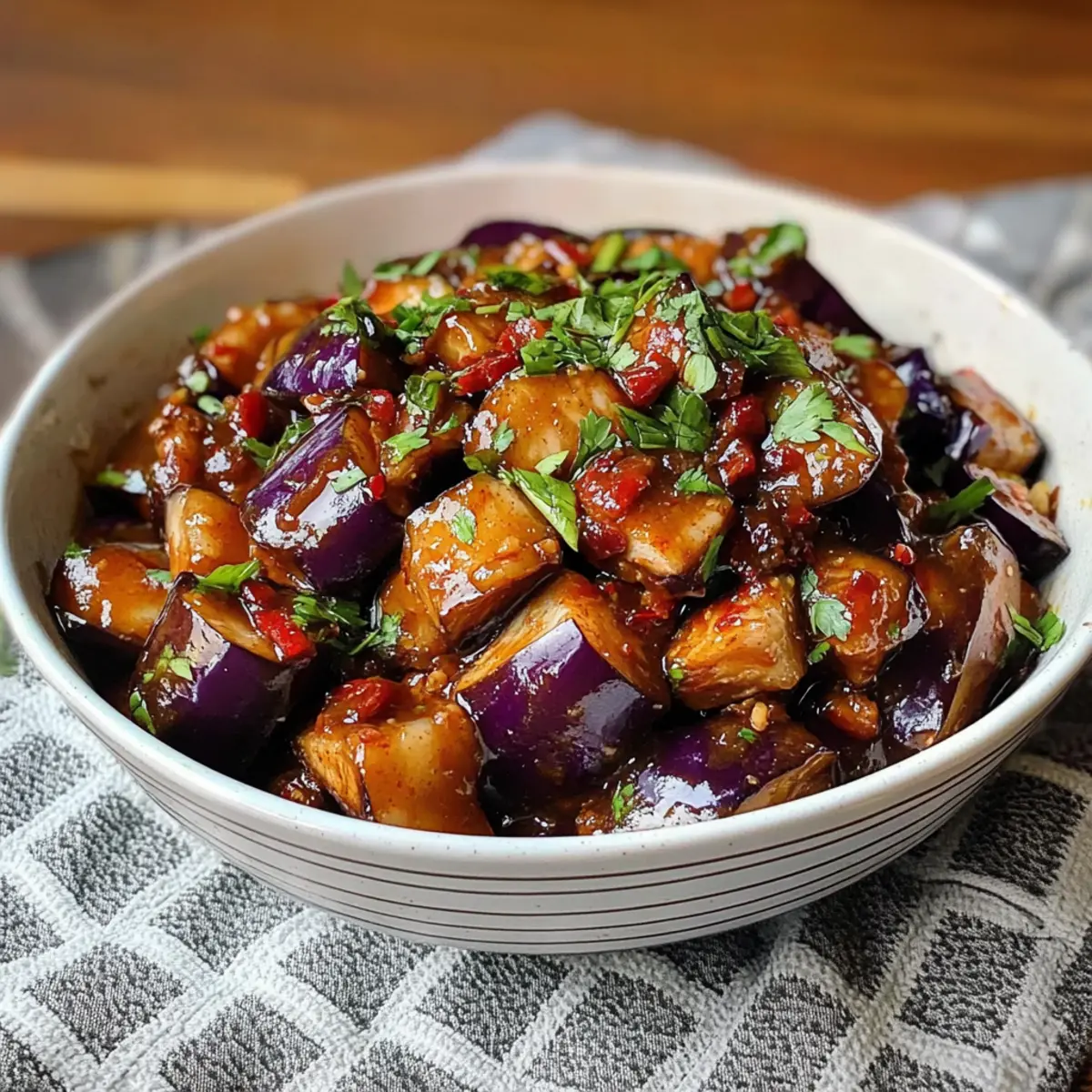 Sichuan-Aubergine: Schnelle vegane Genussmomente