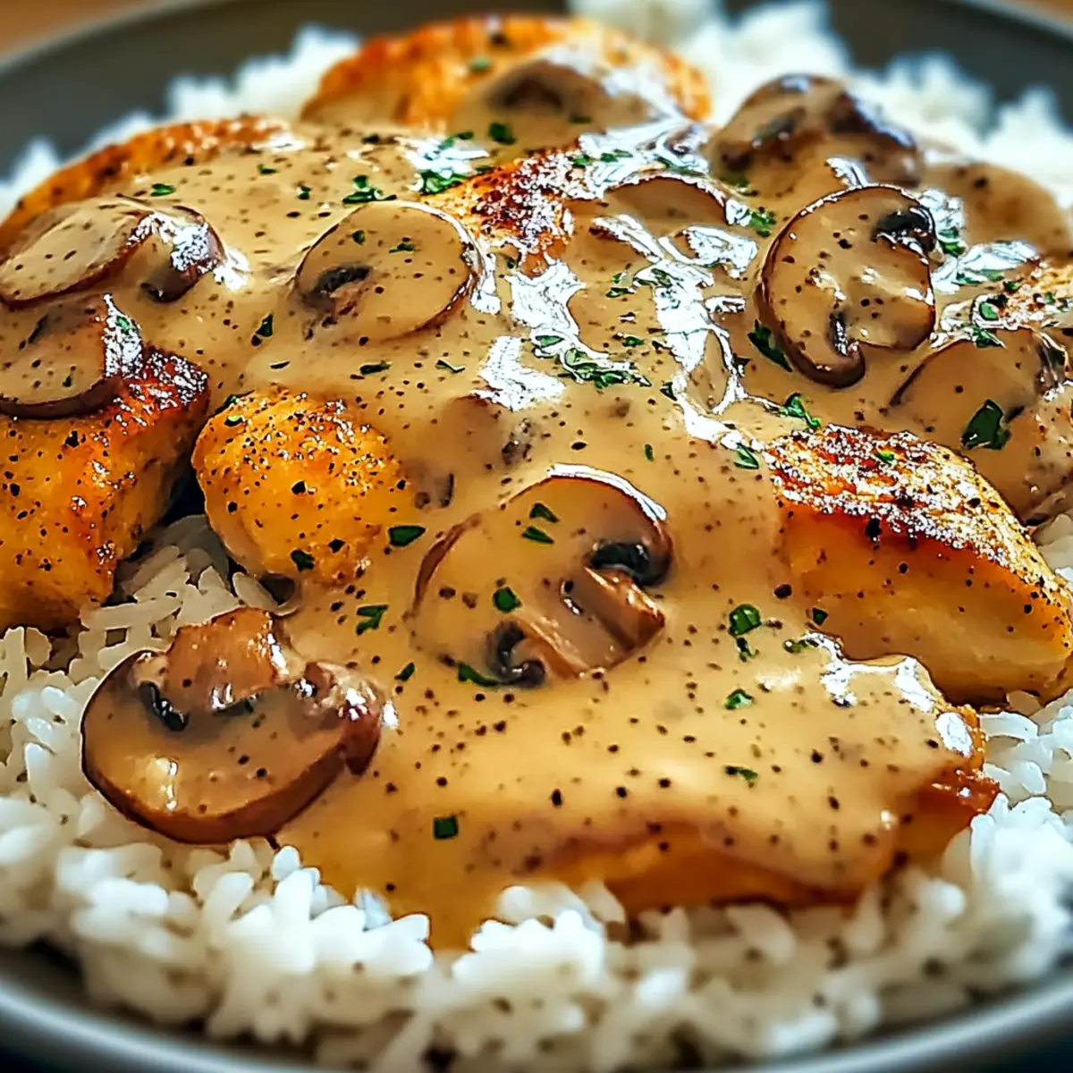Bedecktes Hähnchen und Reis für die ganze Familie