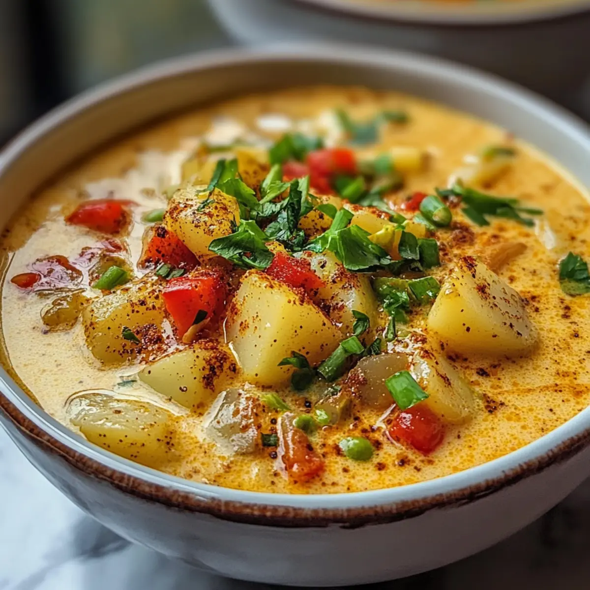 Scharfe Cajun Kartoffelsuppe für den ultimativen Genuss