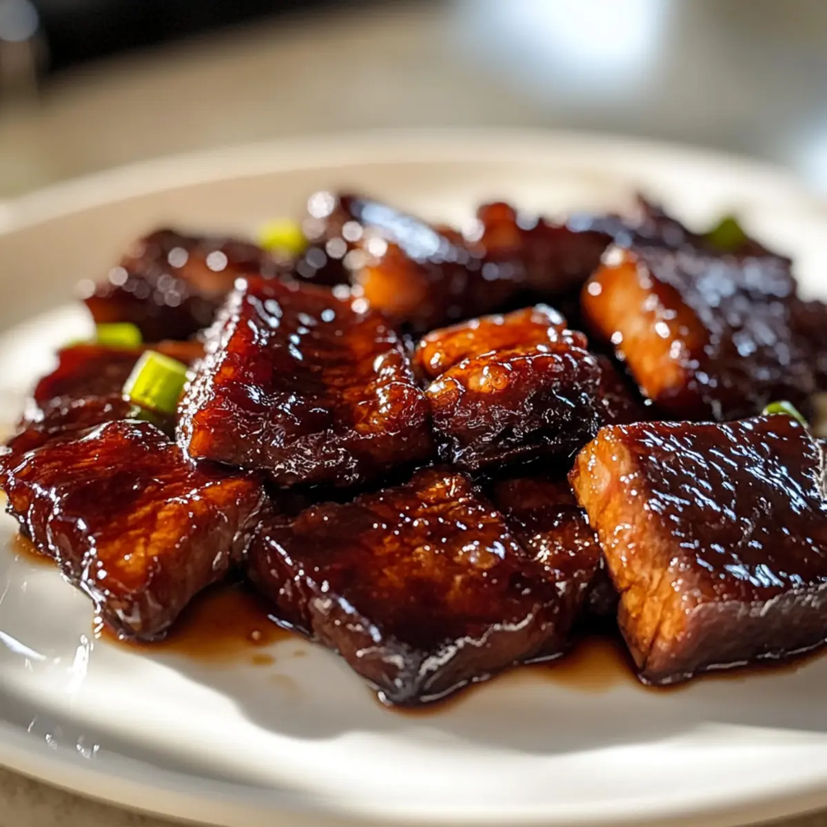 Süßes und herzhaftes Char Siu Rindfleisch kochen