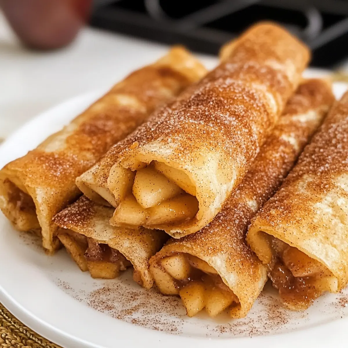Luftfritteuse Apfelkuchen Taquitos ganz einfach