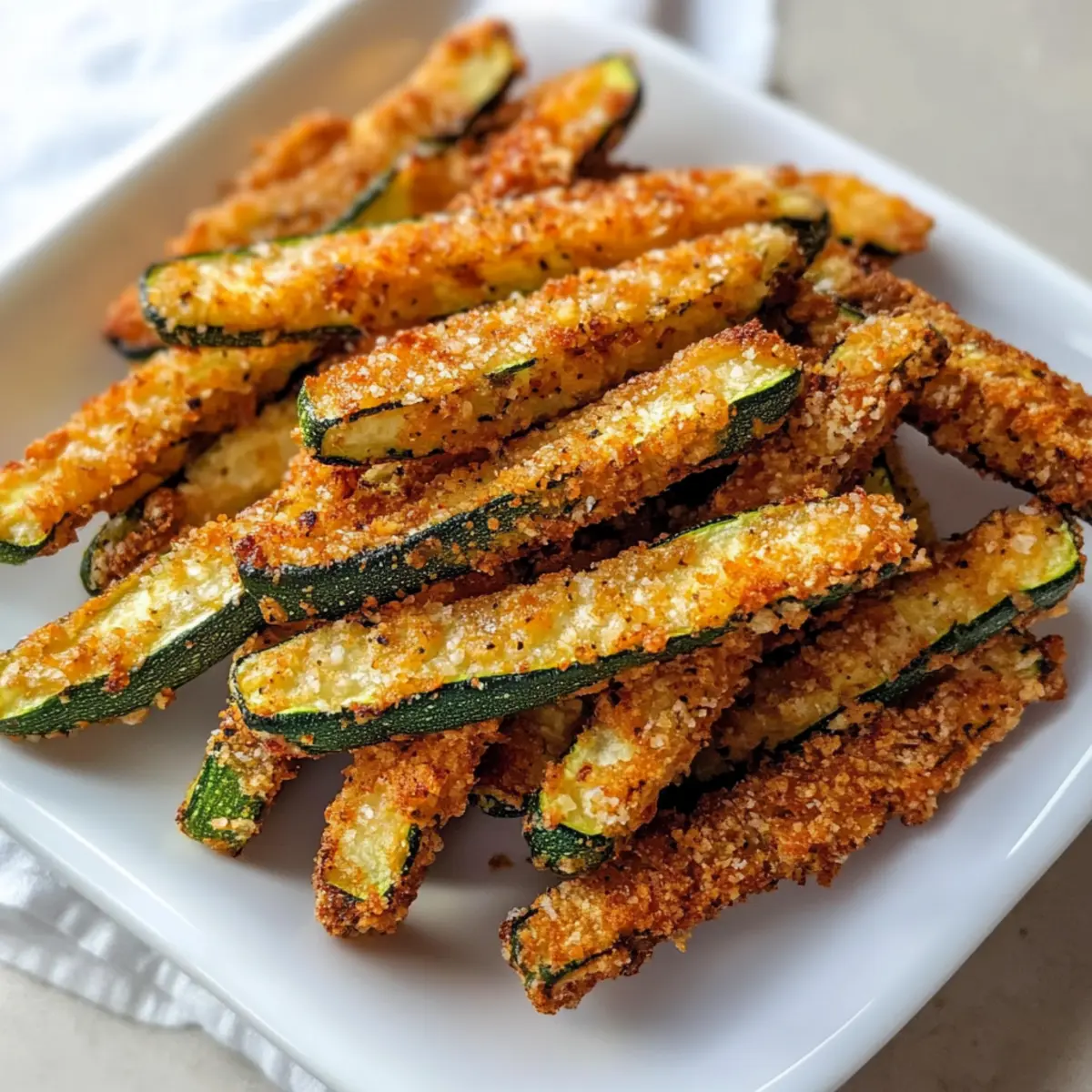 Luftfritteuse Zucchini Pommes für den perfekten Snack