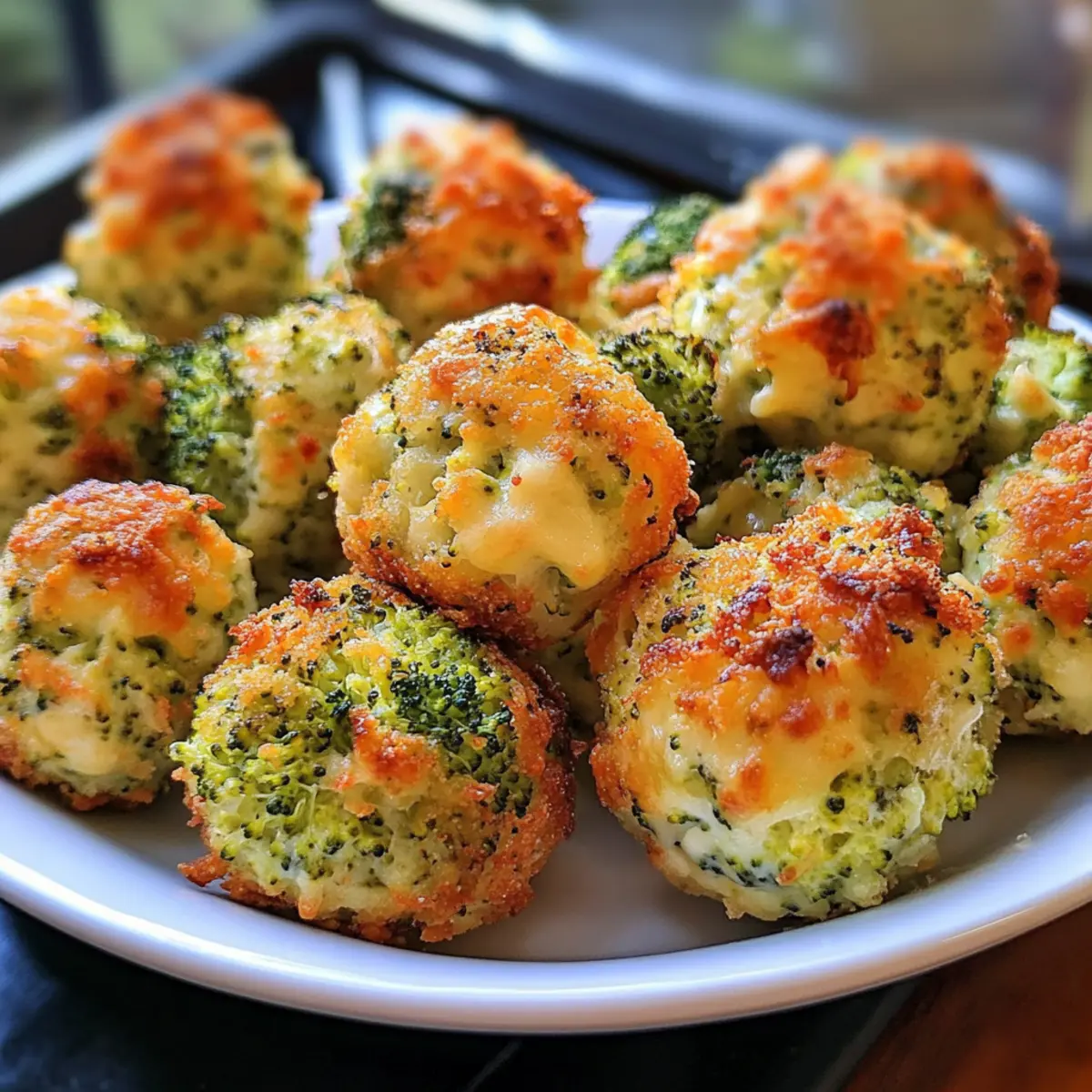 Gebackene Brokkoli-Käsebällchen für jeden Snack-Liebhaber