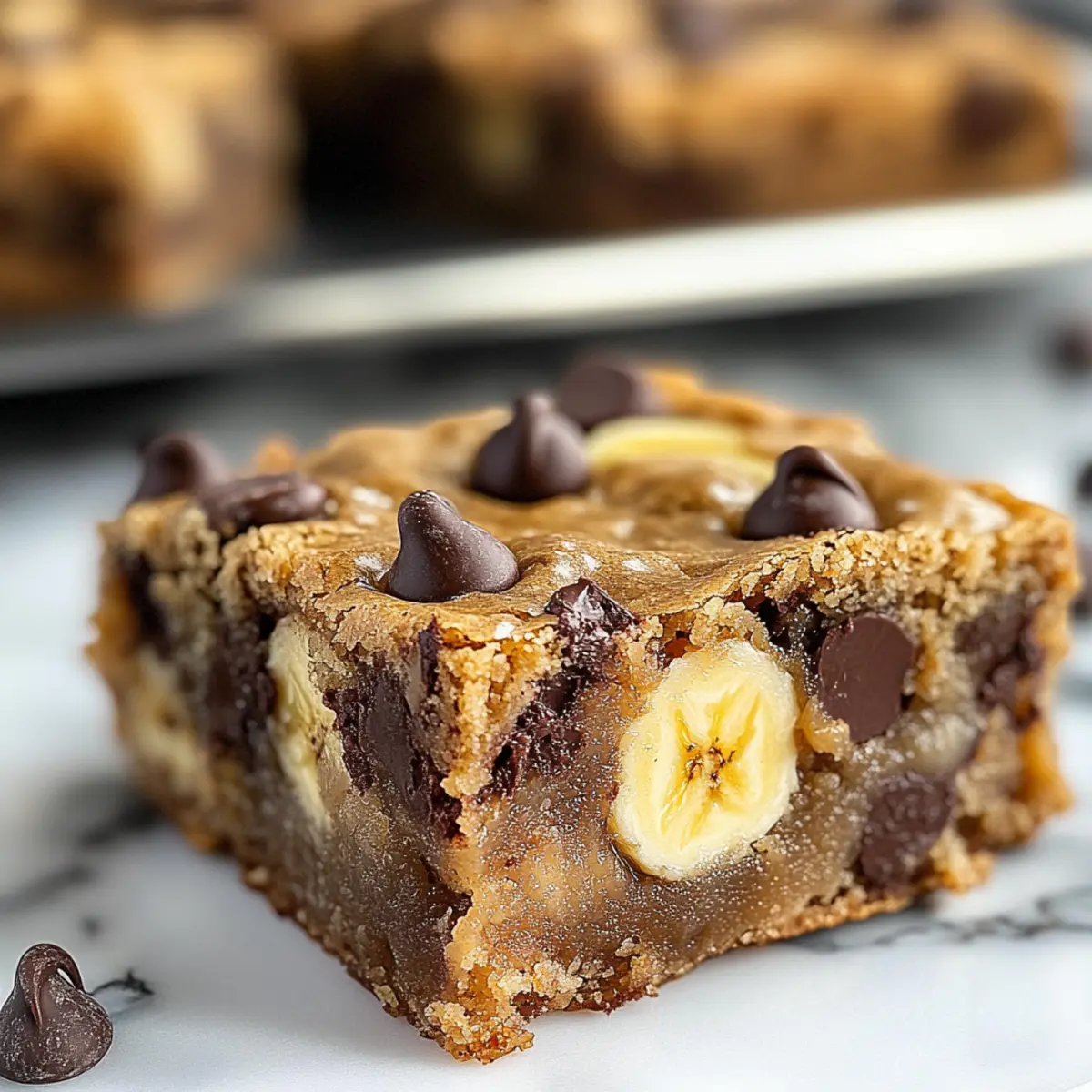 Bananen-Schokoladenstückchen-Riegel für Naschkatzen