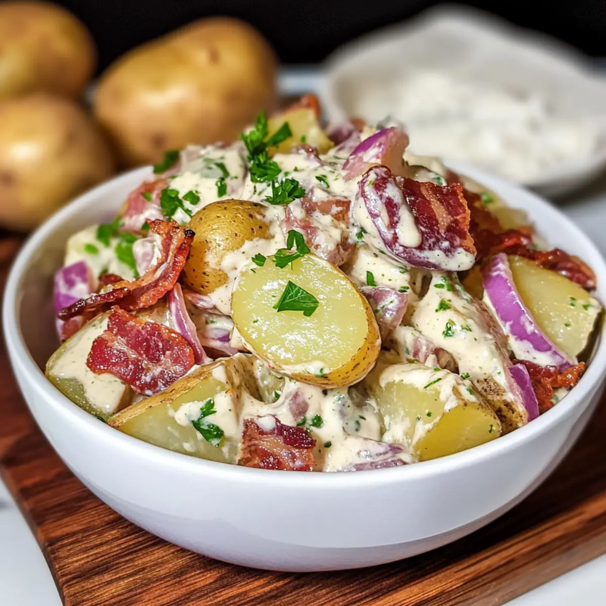 Caesar Kartoffelsalat: Cremiger Genuss für den Sommer