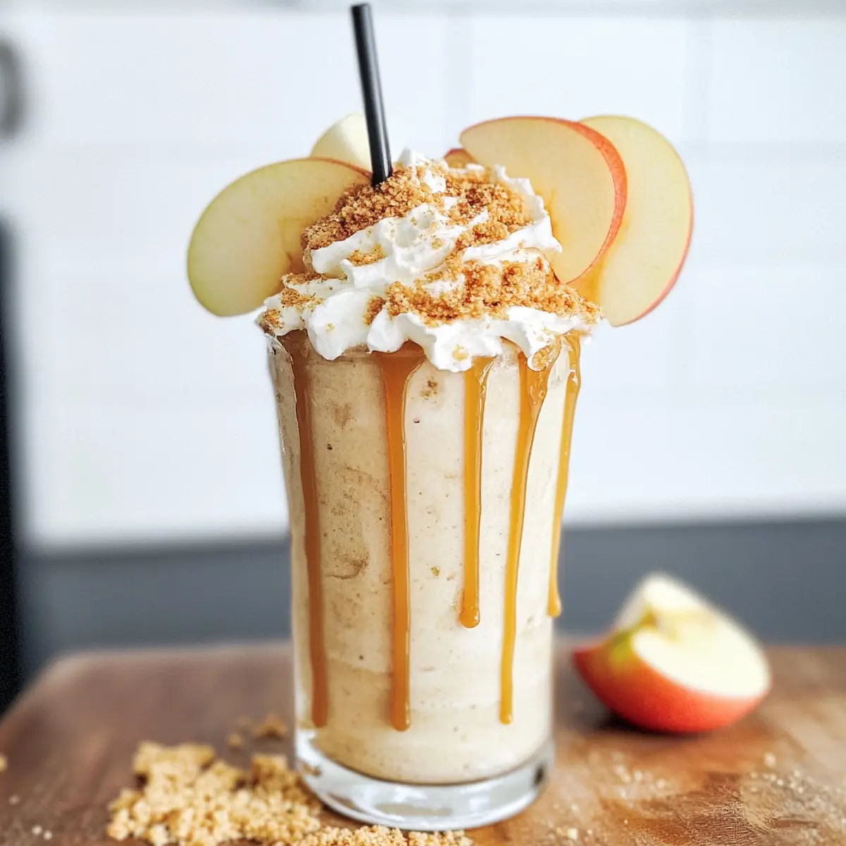Karamell-Apfel-Pie-Milchshake für heiße Sommertage