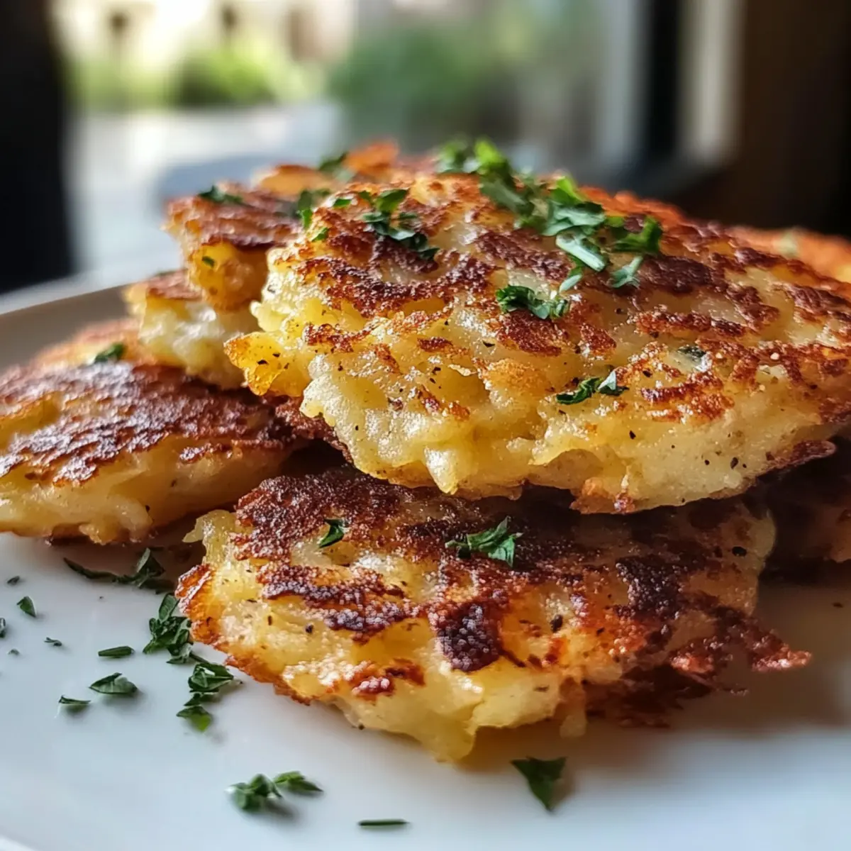 Knusprige zerdrückte Röstkartoffeln mit Knoblauchbutter